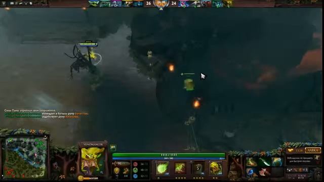 Дерьмовая катка за Venomancer Dota 2, 8000 mmr смотреть онлайн