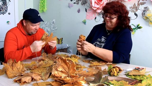 "Каникулы в Простоквашино" мастер - класс из листьев от Ларисы Щеткиной смотреть онлайн