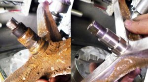 Реставрация изношенного вала крестовины стиральной машинки.