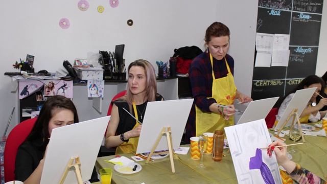 Рисуем картину на День рождения смотреть онлайн