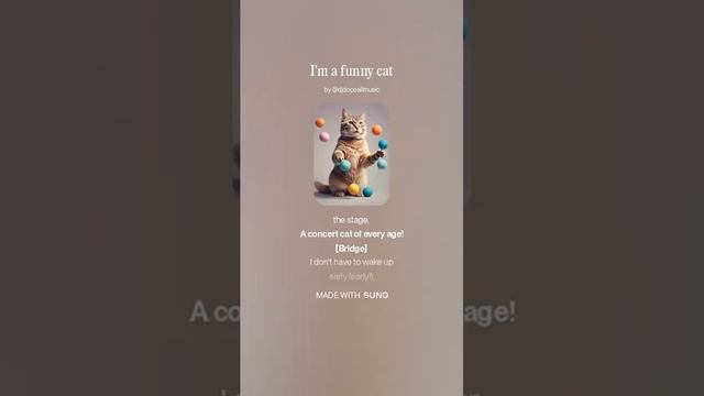 I'm a funny cat Song For Kids смотреть онлайн