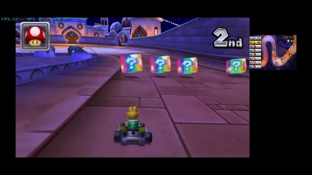 Mario Kart 7 (3ds), Citra emulator mmj Android, Snapdragon 720G, 2x resolution. смотреть онлайн
