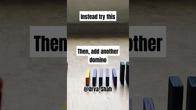 Make better horizontal domino lines #letsdominowithurva смотреть онлайн