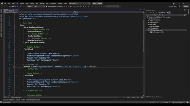 WinUI 3 Tutorial | How to make buttons in WinUI 3 смотреть онлайн