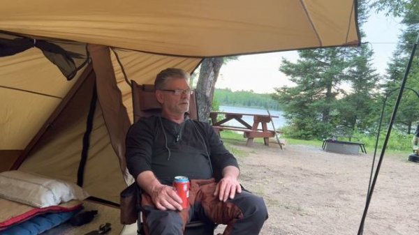 POMOLY STOVEHUT 70 2.0 CAMPING AT BOND FALLS.. falls at the end😉