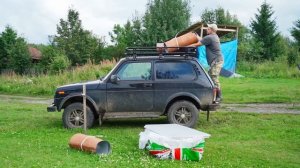 БУДЕТ ЛИ ПОЛ В БАНЕ ТЕПЛЫЙ? СТРОИМ БАНЮ НА САНЯХ | ЕДЕМ В ГОСТИ К ДЕДУШКЕ | РЫЖИКИ С КАРТОШКОЙ