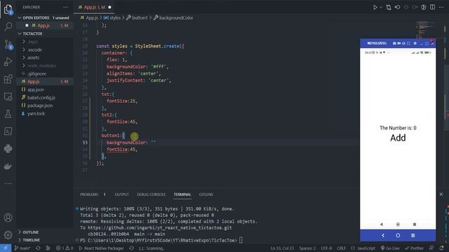 React Native Крестики-нолики для начинающих #3 смотреть онлайн