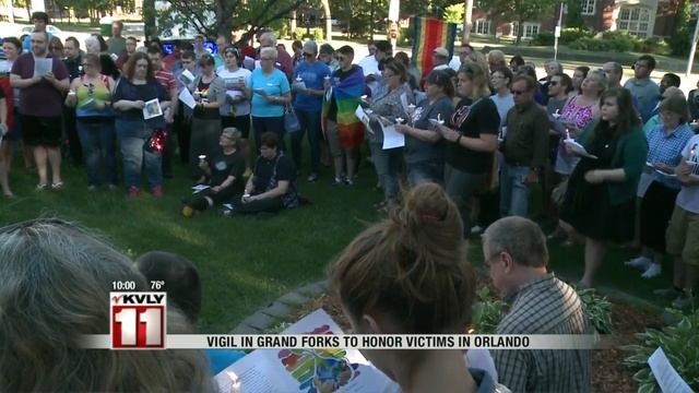 Grand Forks vigil to support Orlando community смотреть онлайн