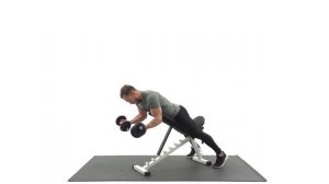 #25 Подъем гантелей на бицепс лежа на скамье. Техника выполнения.