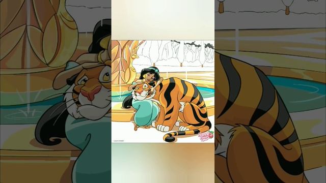 Colorido Jasmine e Rajah! #desenho #desenhodigital #arte #artedigital #art #disney #princess #short смотреть онлайн