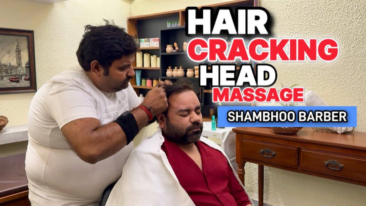 ASMR Head Massage With Hair ｜ Skin ｜ Nasal-Bridge & Neck Cracking смотреть онлайн