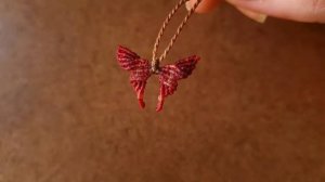 como fazer uma mini borboleta em macramê #546 🦋｜ DEDE TUTORIAIS