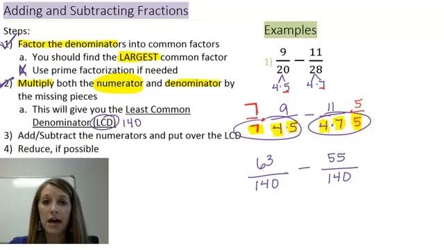 2: Adding and Subtracting Fractions смотреть онлайн