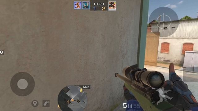 1vs2 я против двух братьев😳 которых я подрабатывал всю дуэль на AWM ❄️