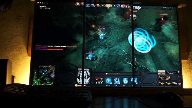 "Dota 2 beta" Portrait Eyefinity | 3 x 24' 3300x1920 107 cm screen | смотреть онлайн