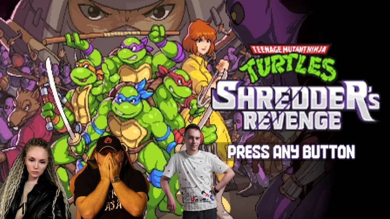 🎮TMNT: Shredder’s Revenge⚽Полное прохождение⚽В кооперативе с Shecool и Катя Тесля🎮 смотреть онлайн