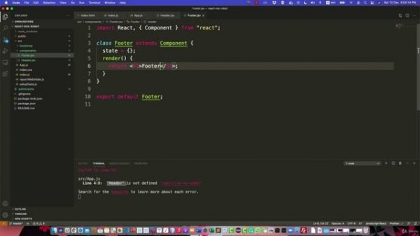 2.4. Create a Header and Footer components