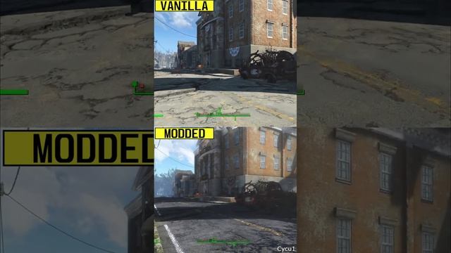 Fallout 4 Vanilla vs 120 Graphics Mod List PC RTX 4080 4K Ultra Graphics Comparison (5)