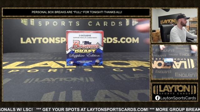 2022 Bowman Draft Baseball Sapphire 2 Box Break for Jacob L смотреть онлайн