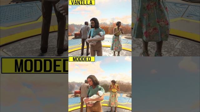 Fallout 4 Vanilla vs 120 Graphics Mod List PC RTX 4080 4K Ultra Graphics Comparison