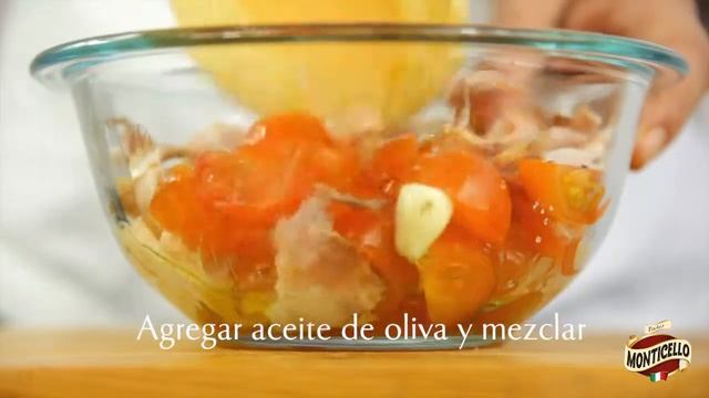 Vermicelli con tomates cherry y nueces al aceite смотреть онлайн