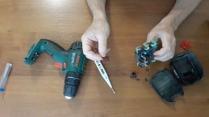 Простой ремонт аккумулятора шуруповерта.