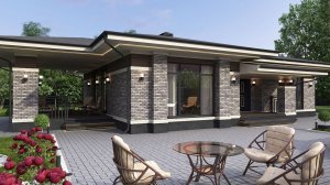 Дом 150 квм (в стиле Райта)