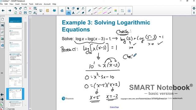 Section 4 4 Log Equations смотреть онлайн