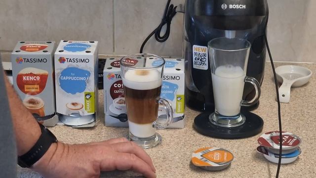 Tassimo Costa V Kenco Cappuccino Coffee REVIEW смотреть онлайн