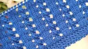 Вертикальная Элегантность! Красивый узор спицами с дорожками! 🧶✨ Легко и стильно!