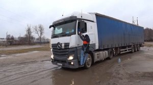 2 серия первый раз на фуре! заезд под 45 задним ходом школа TDS Варшава
