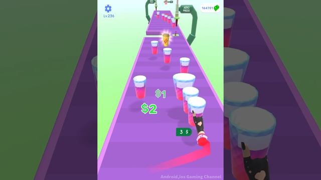 Coffee Stack - All Levels Gameplay Android,ios (Levels 235-236) смотреть онлайн
