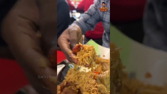 Madurai la chennai style Biryani 💯 villapuram js hotel #shorts Chicken 65 Biryani eat V2 Food смотреть онлайн