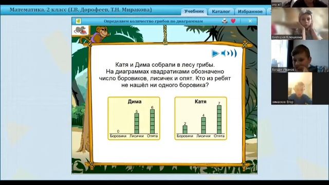 Онлайн-урок математики 2 класса. Классный руководитель - Матвеева М.П. смотреть онлайн