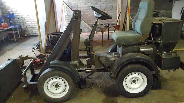 #130 Самодельный мини трактор погрузчик смотреть онлайн