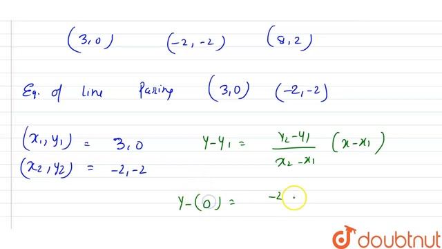 Show that the three points (3,0),(-2,-2) and (8,2) are collinear. Also, find the смотреть онлайн