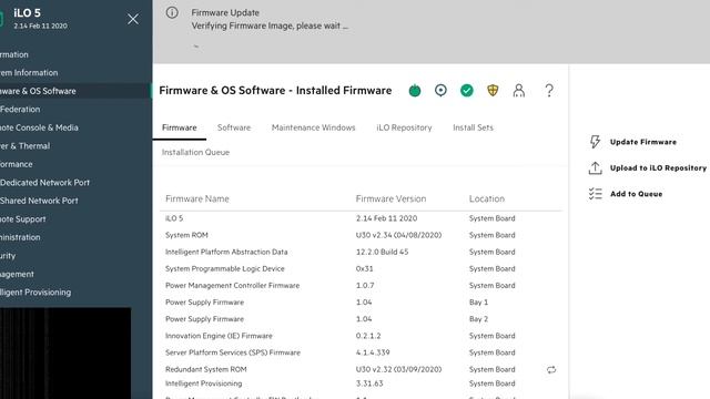 Обновление ILO 5 на HPE серверах