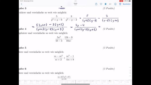 Mathematik - Bruchrechnen - Prüfung смотреть онлайн