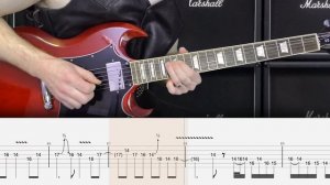 Judas Priest - You've Got Another Thing Comin' - урок игры на электрогитаре с табами
