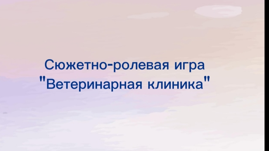 Сюжетно-ролевая игра 