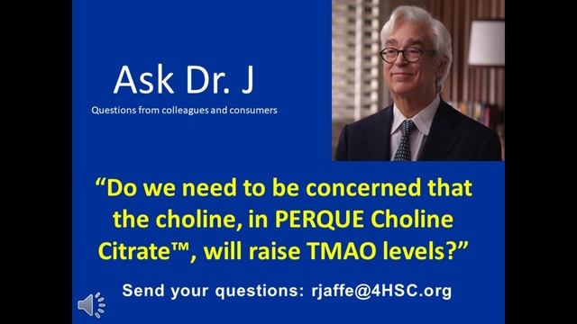 Will Choline in PERQUE Choline Citrate Raise TMAO Levels?