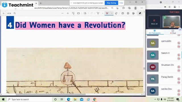 Class - IX : His. - Chap. 1: French Revolution : 19/07/21 смотреть онлайн