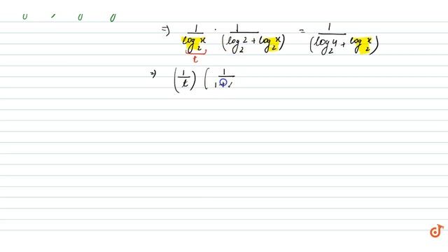 53, Solution set of `log_x 2.log_(2x)2=log_(4x) 2` is смотреть онлайн