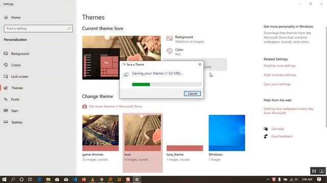 How to create windows 10 themes and saving theme images смотреть онлайн