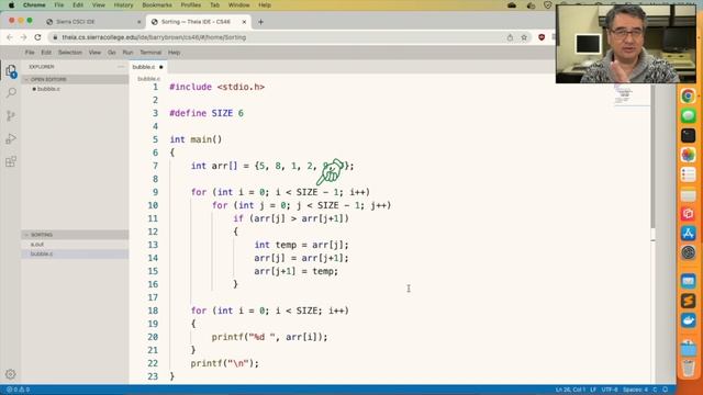 Sorting C Arrays with Bubble Sort смотреть онлайн