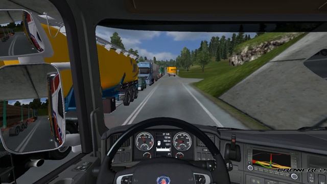 Euro Truck Simulator 2 - Scania Tandem - Traffic jam - v. 1.11.1 смотреть онлайн