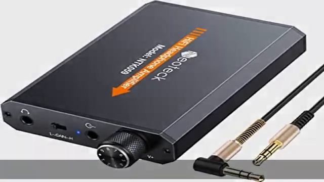 Neoteck Portable 3.5mm Headphone Amplifier Two-Stage Gain Switch, 16-150 Ohm, Aluminum Matte Surfac