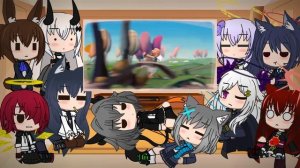 Arknights are Blue Archive react to TF2 Meet the Pyro