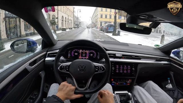 VW Arteon R Line 2.0 TSI 4Motion 280HP Munich POV Drive by FullThrottle смотреть онлайн