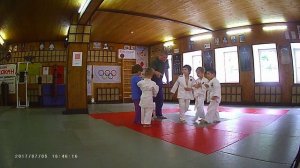 Дзюдо. Учимся выталкивать за пределы татами, дети 4-6 лет.